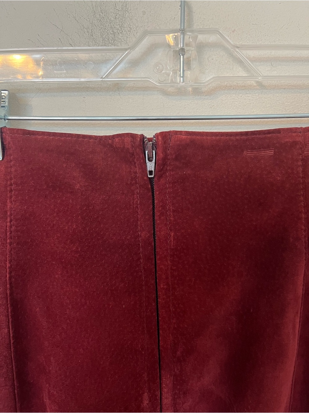 Danier Burgundy Midi Skirt - Picture 6 of 11